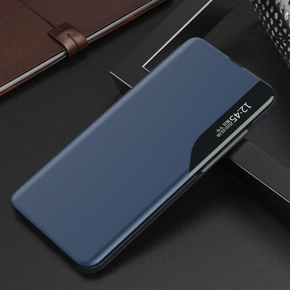 Side Clear View Standing Cover za Huawei P30 Lite Plavi