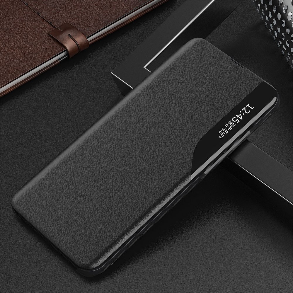 Side Clear View Standing Cover za Samsung Galaxy S10 Crni