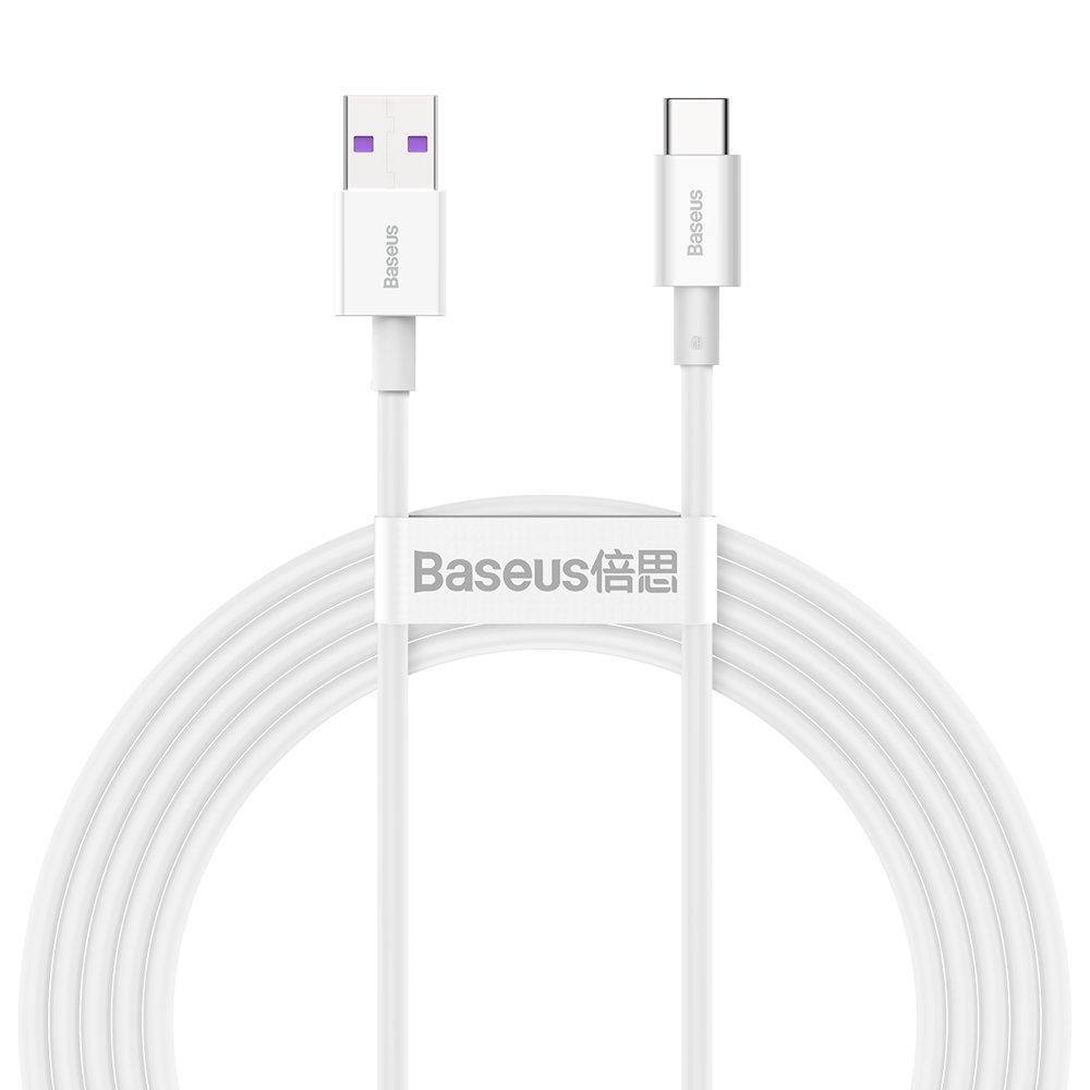 Baseus® CATYS-A02 Silikonski Type C Kabel 66W 2M bijeli