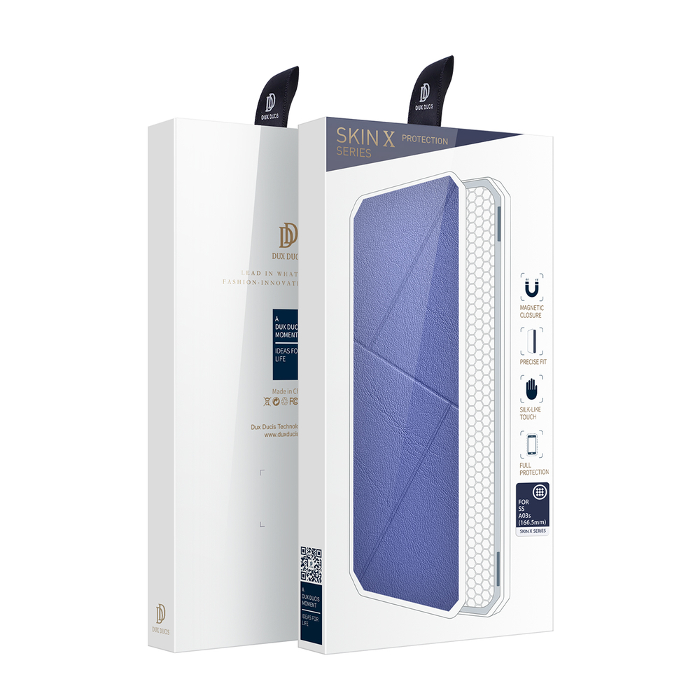 Premium DuxDucis® SKIN X Preklopna futrola za Samsung A03s Plava