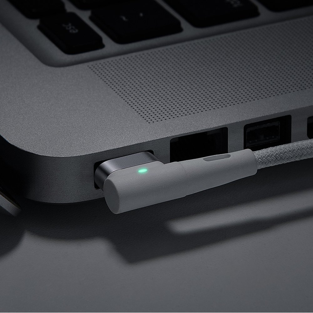 Baseus® CATXC-W02 Magnetni MacBook Type C 60W kabel 2M bijeli (L-oblik)