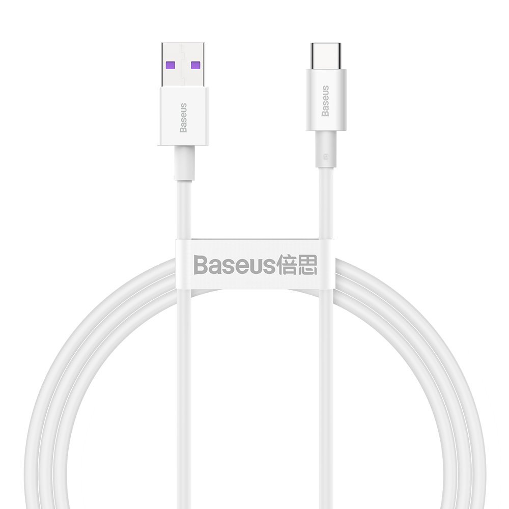 Baseus® CATYS-02 Silikonski Type C Kabel 66W 1M bijeli