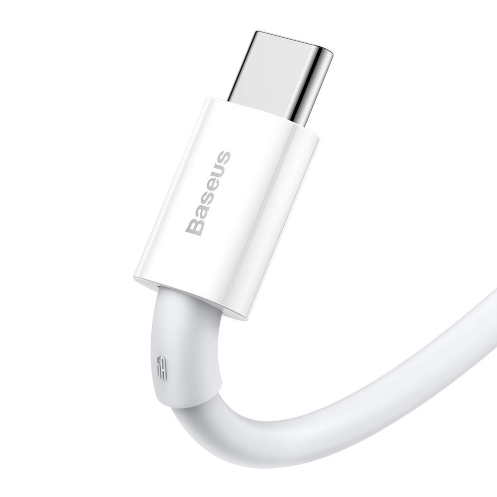 Baseus® CATYS-02 Silikonski Type C Kabel 66W 1M bijeli