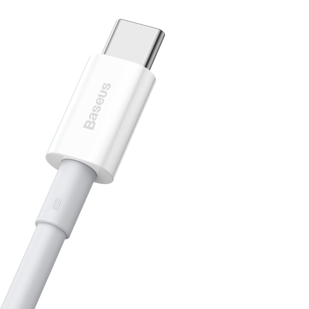 Baseus® CATYS-02 Silikonski Type C Kabel 66W 1M bijeli