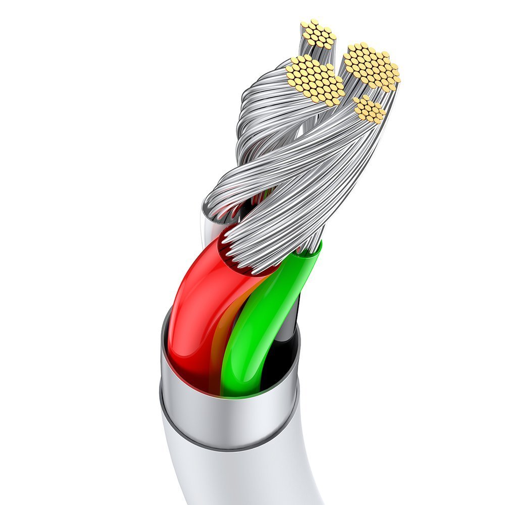 Baseus® CATYS-02 Silikonski Type C Kabel 66W 1M bijeli