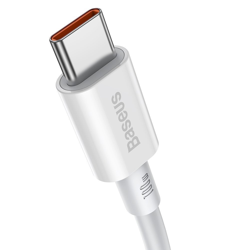 Baseus® CATYS-C02 Silikonski Type C to Type C Kabel 2M 100W Bijeli