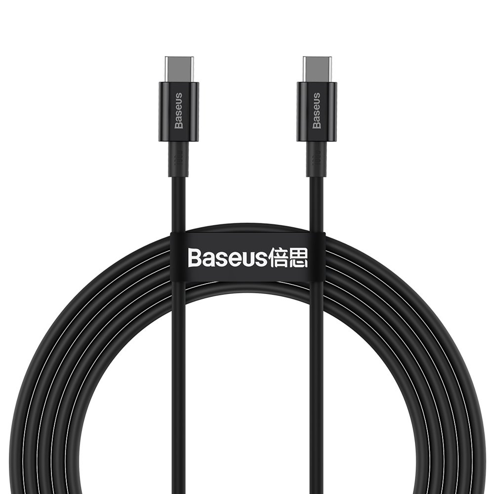 Baseus® CATLYS-A01 Silikonski Lightning to Type C Kabel 1M 20W Crni