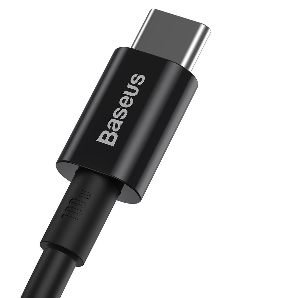 Baseus® CATLYS-A01 Silikonski Lightning to Type C Kabel 1M 20W Crni