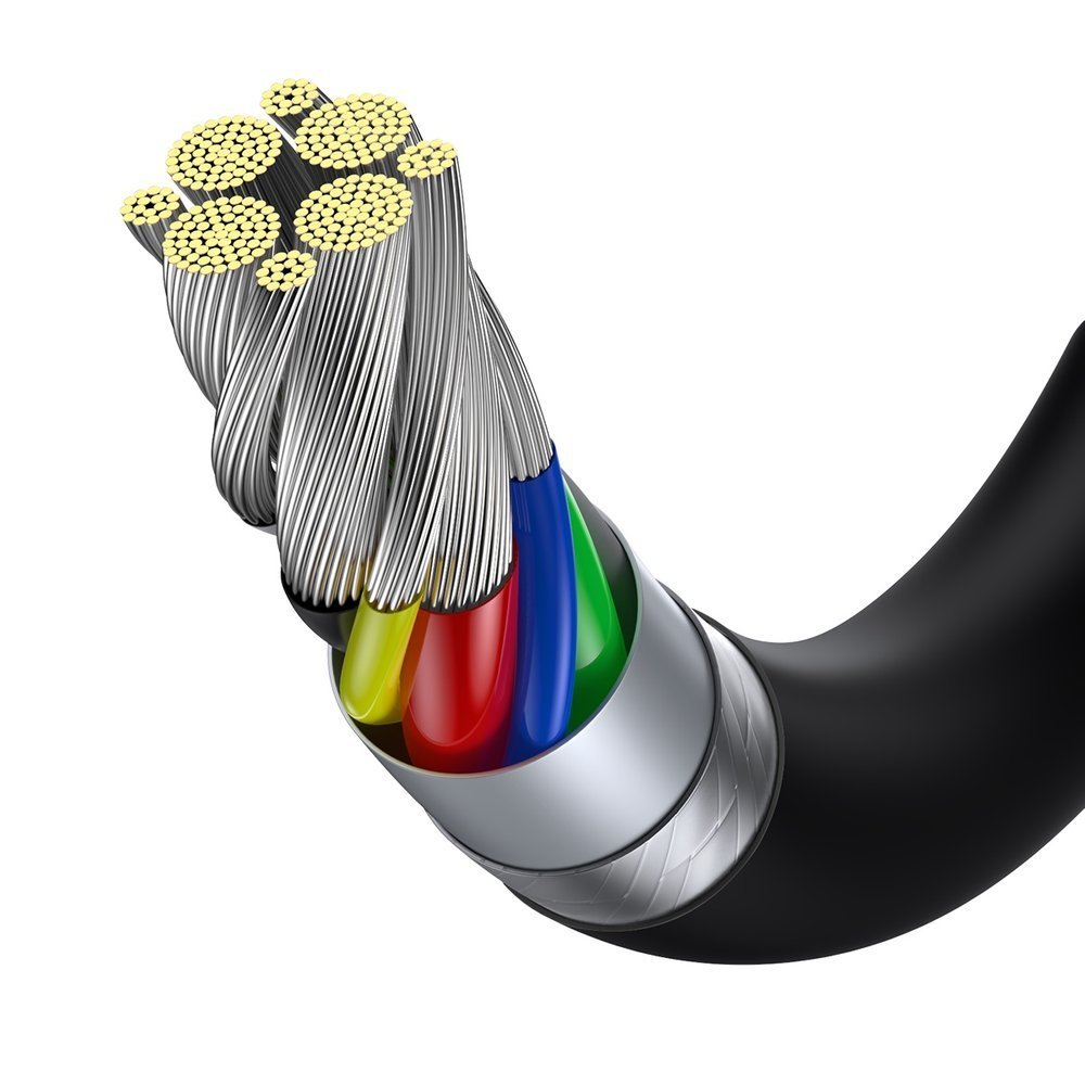 Baseus® CATLYS-A01 Silikonski Lightning to Type C Kabel 1M 20W Crni