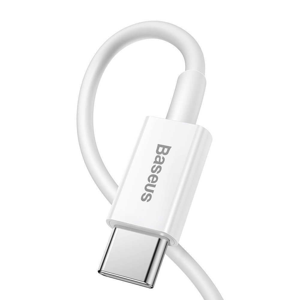 Baseus® CATLYS-A02 Silikonski Lightning to Type C Kabel 1M 20W Bijeli