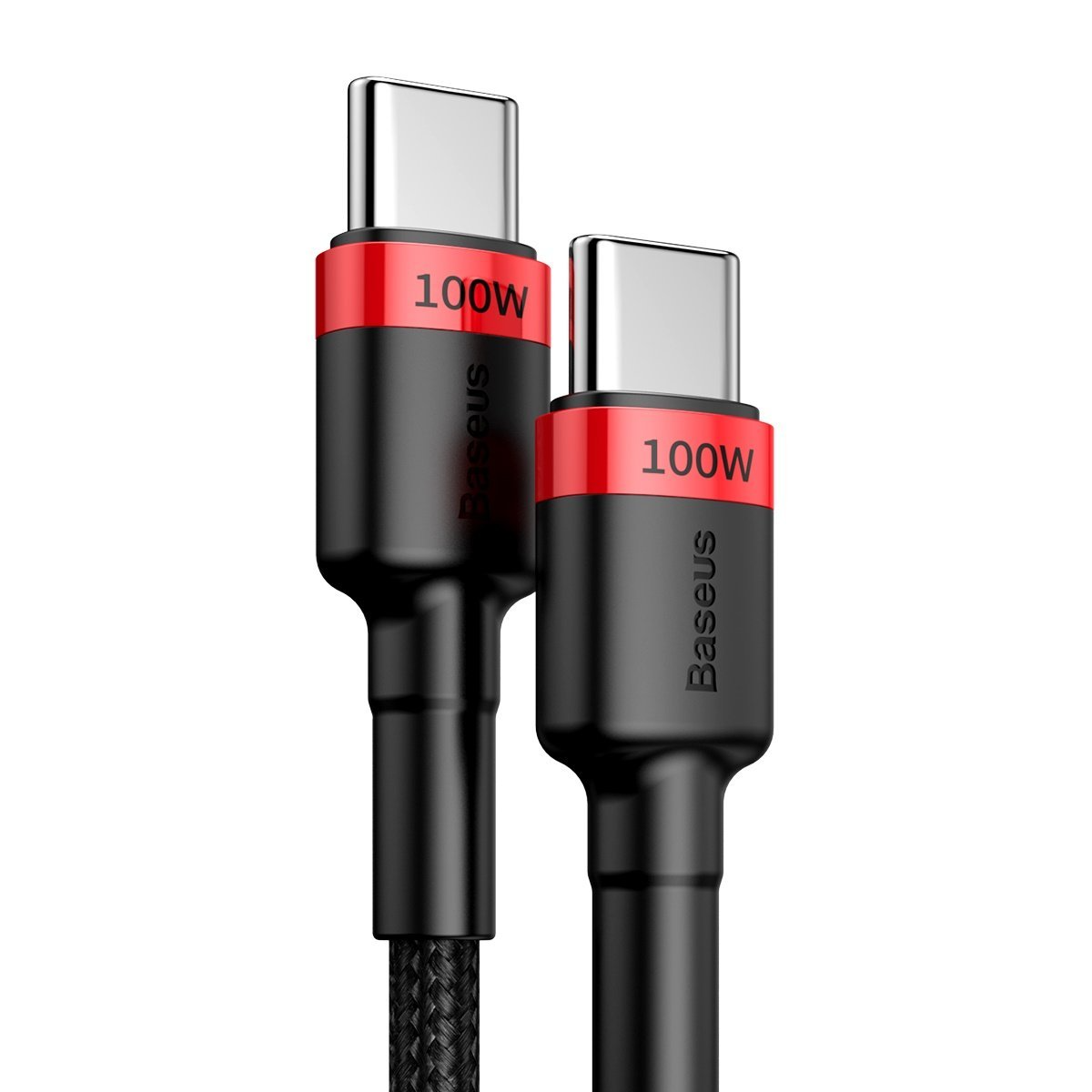 Baseus® CATKLF-AL91 Pleteni Type C to Type C Kabel 2M 100W crno crveni