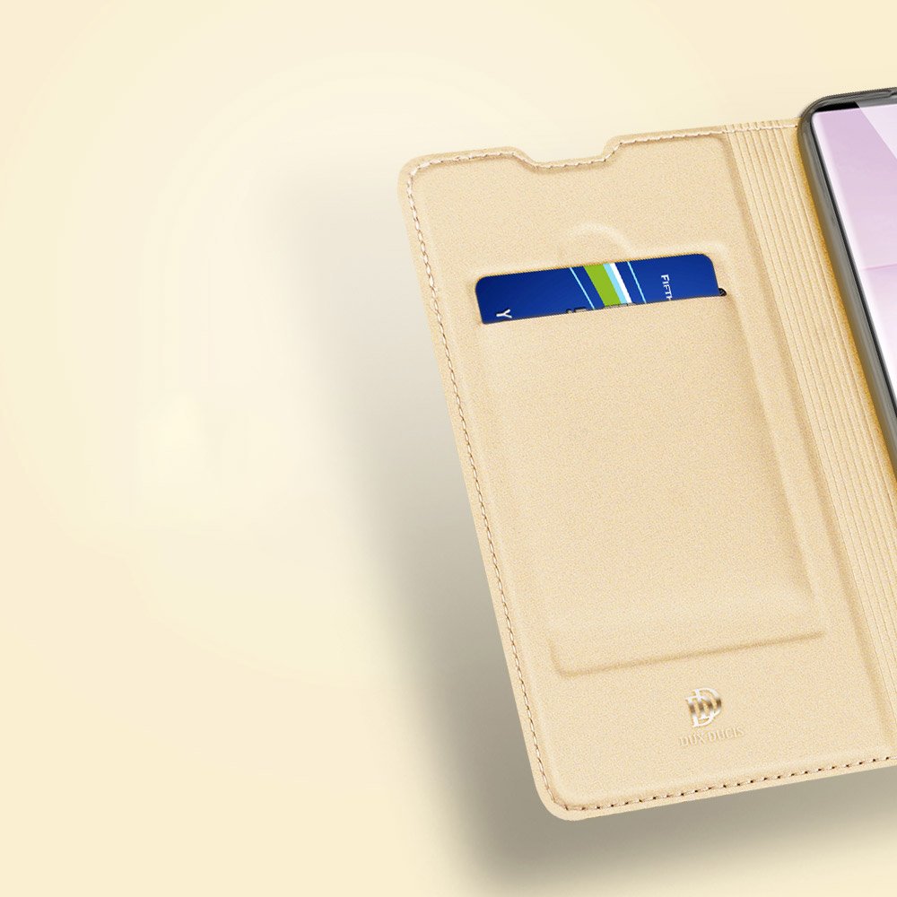 Premium DuxDucis® Skinpro Preklopna futrola za Samsung Note 20 Zlatna